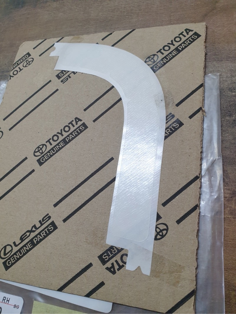 Original New Toyota Hilux Right Rear Side Panel Anti-Chipping Stone Decal Protective Foil
