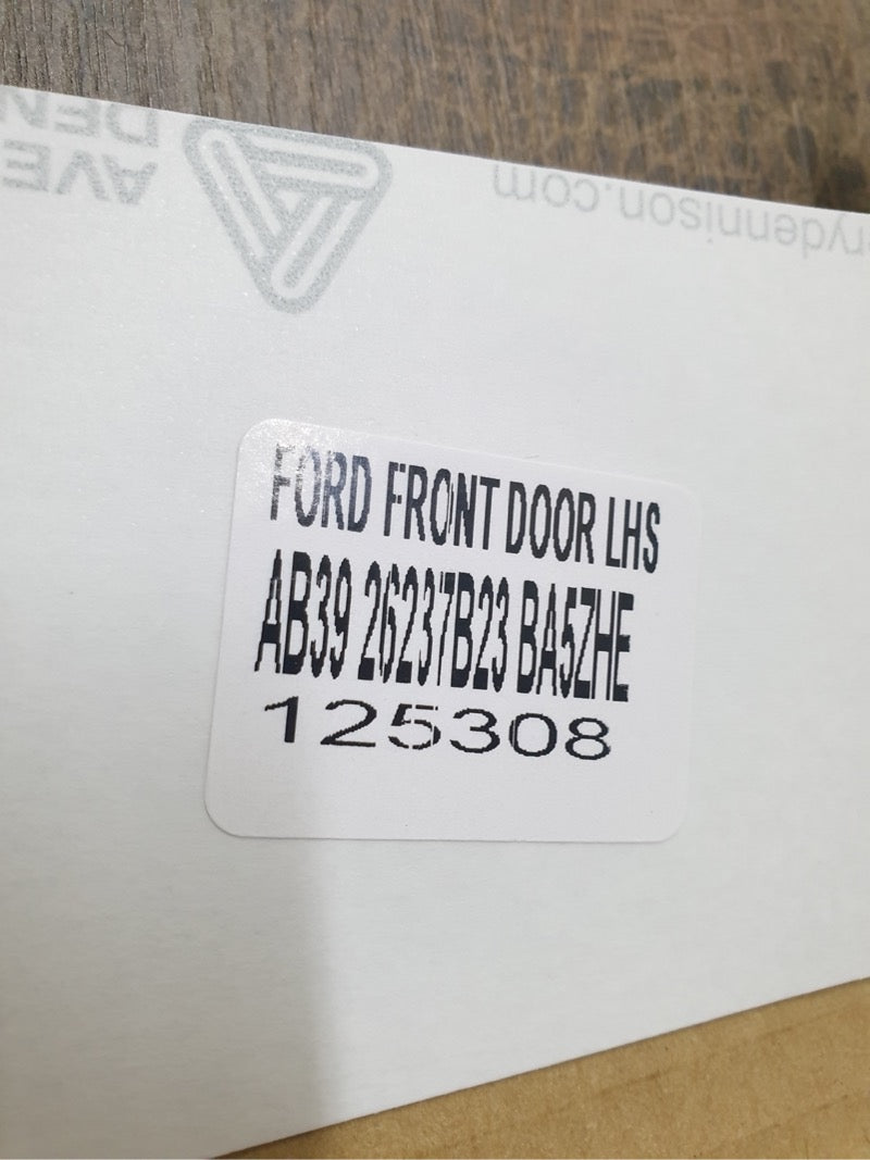 Original New Ford Ranger Left Front Door Blackout Foil