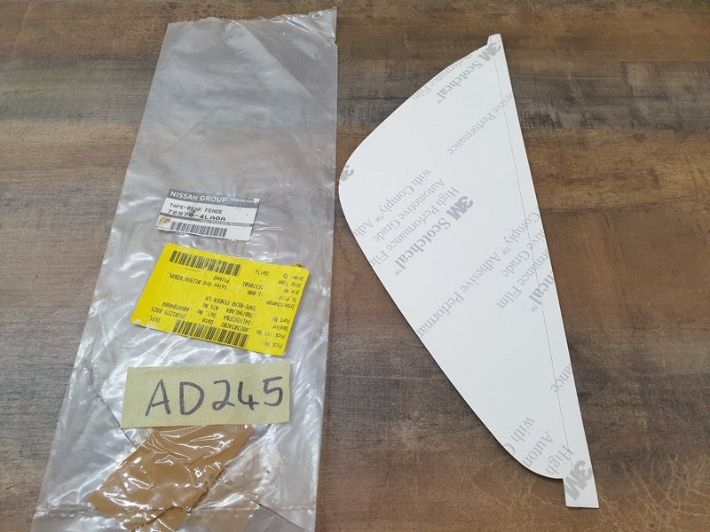 Original New Datsun Go Left Rear Fender Blackout Foil