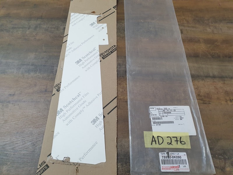 Original New Toyota Fortuner Hilux Left Front Door Blackout Foil