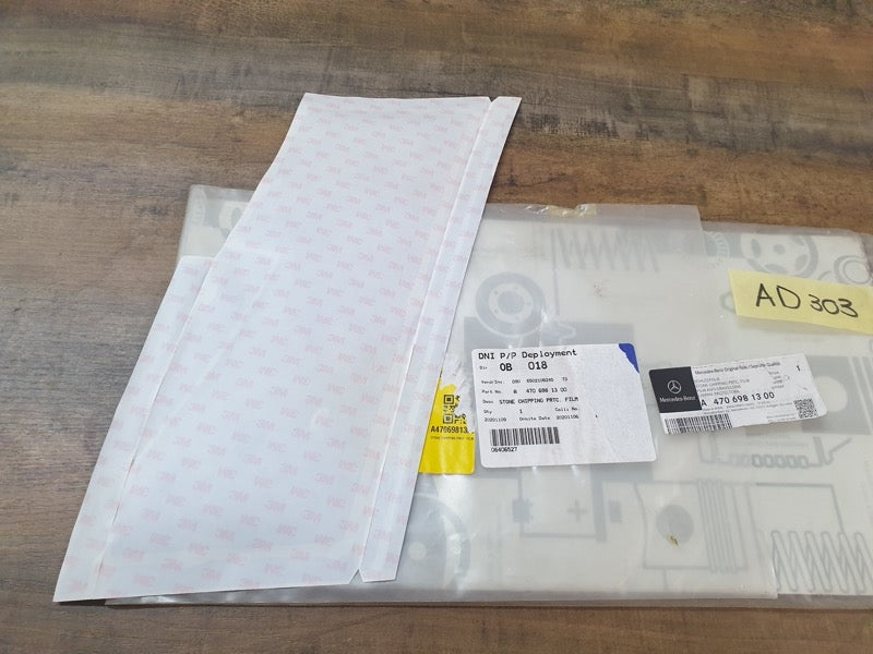 Original New Mercedes-Benz X-Class W470 Right Load Body Anti-Chipping Stone Decal Protective Foil