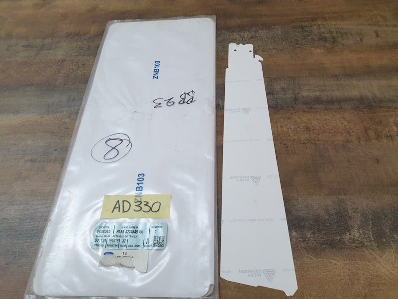 Original New Ford Fiesta Left Rear Door Blackout Foil