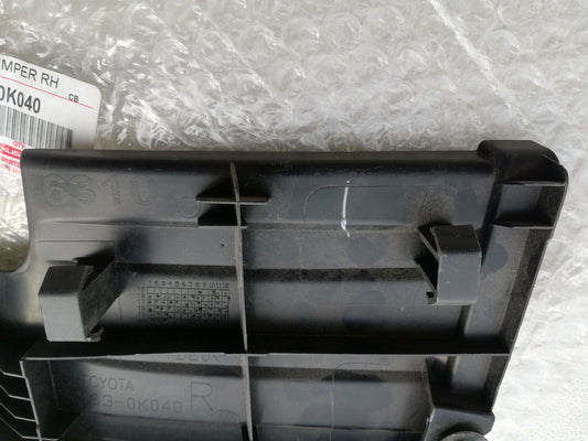 Toyota Hilux 2019, 2020, Rear bumper end trim Right Rear Bumper Corner Cover Plate