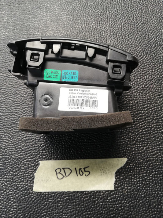 Ford Ranger 2021 Right Outer Interior Air Vent