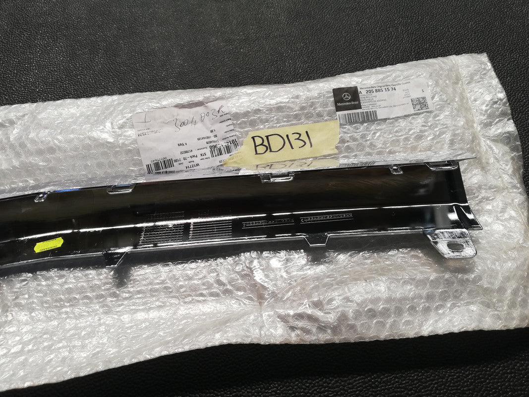 Mercedes-Benz C-Class W205 2018 Front Bumper Center Chrome Moulding