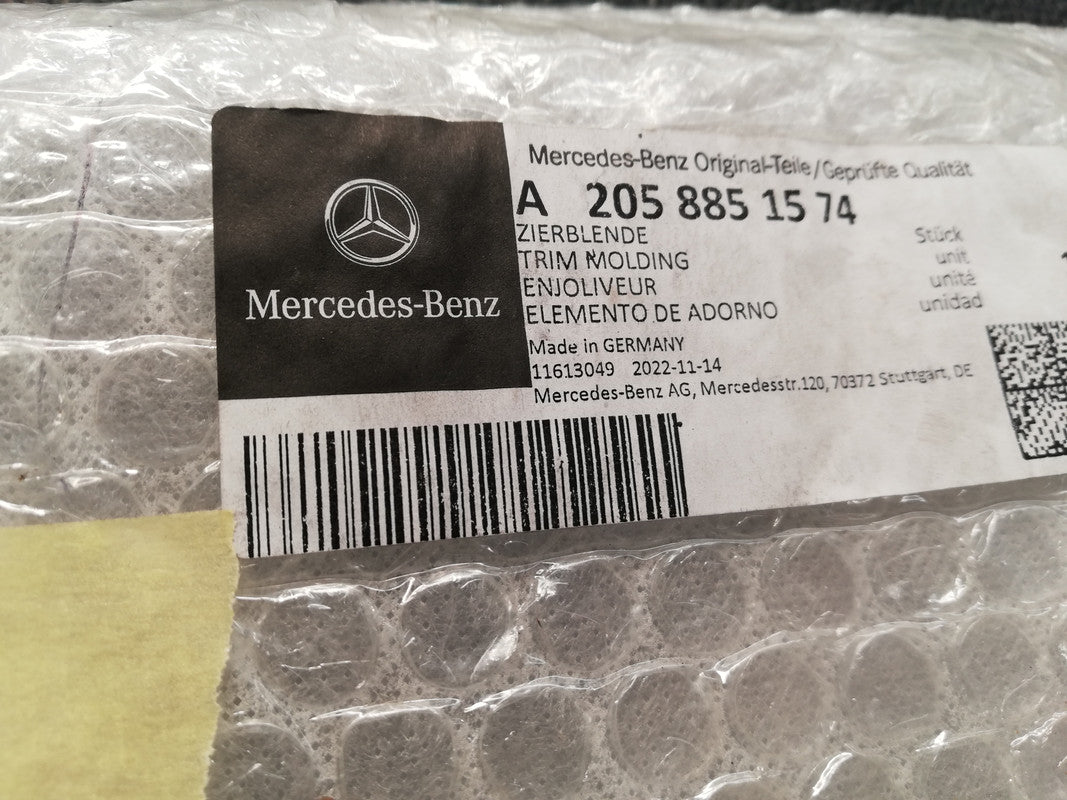 Mercedes-Benz C-Class W205 2018 Front Bumper Center Chrome Moulding