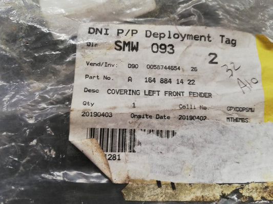 Mercedes-Benz ML W164 Right Front Wheel house Arch Cover