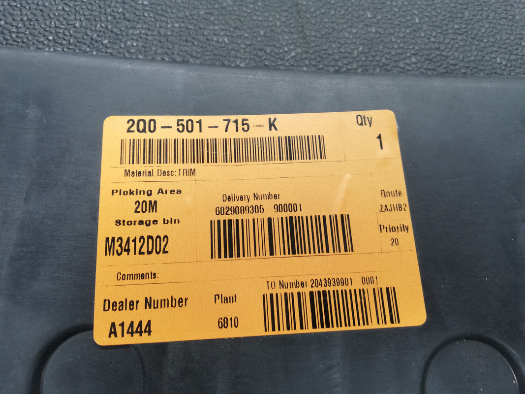 Volkswagen Taigo 2023 Right Rear Stone Protection Panel