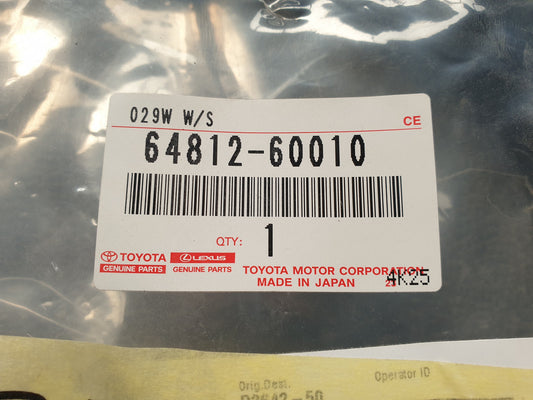 Original New Toyota Windshield Rubber Seal Moulding