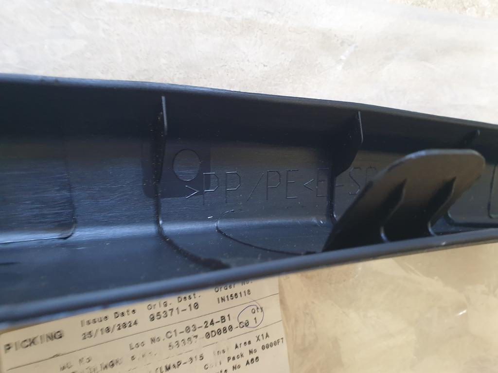 Original New Toyota Etios Rear Floor Finishing Plate