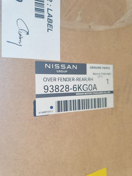 Original New Nissan Navara Right Rear Fender Wheel Arch Cover