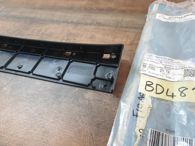 Original New Tata Super Ace Front Bumper Number Plate Base