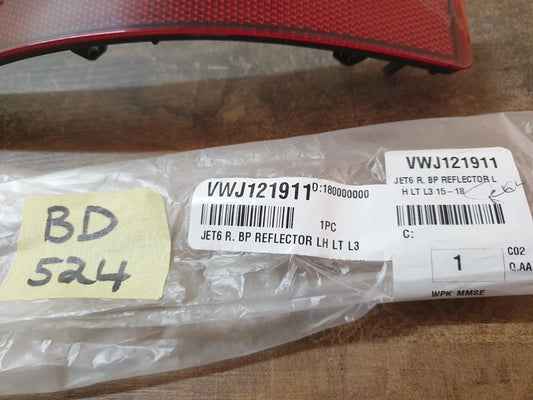 Volkswagen Aftermarket Jetta Left Rear Bumper Reflector