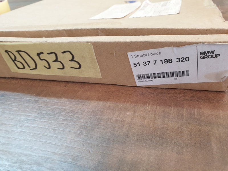 Original New BMW X6 xDrive Right Rear Quarter Glass Trim Beading