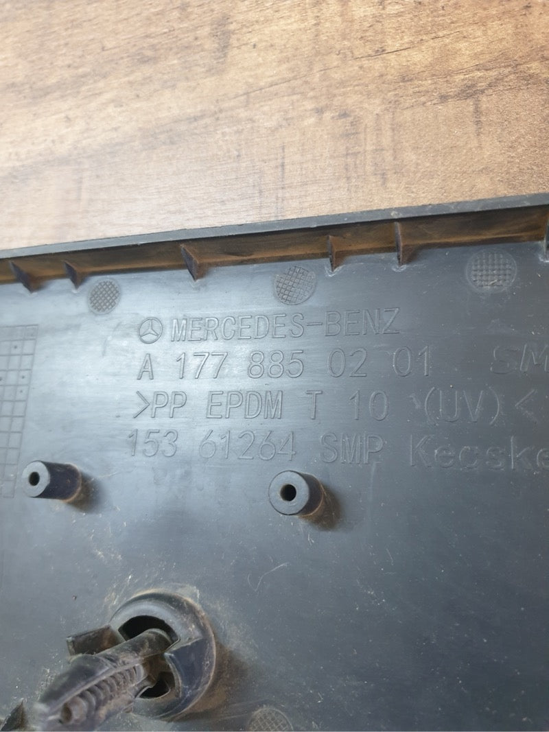 Original Used Mercedes-Benz A-Class W177 Front Bumper License Plate Base