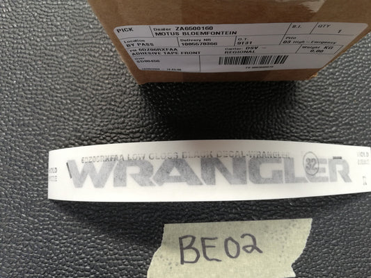 Jeep Wrangler 3.6, V6 2023 "Wrangler" Sticker