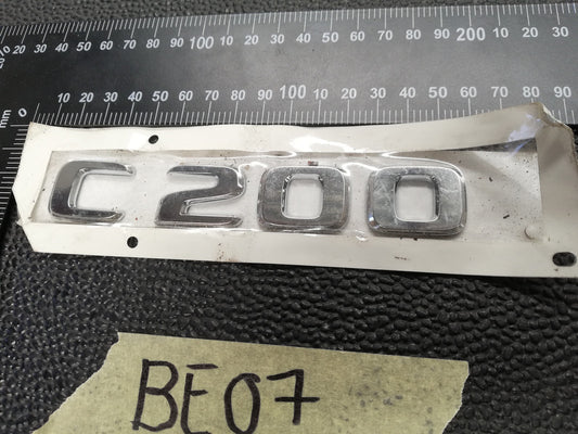 Mercedes-Benz C-Class C200 "C 200" Boot Badge