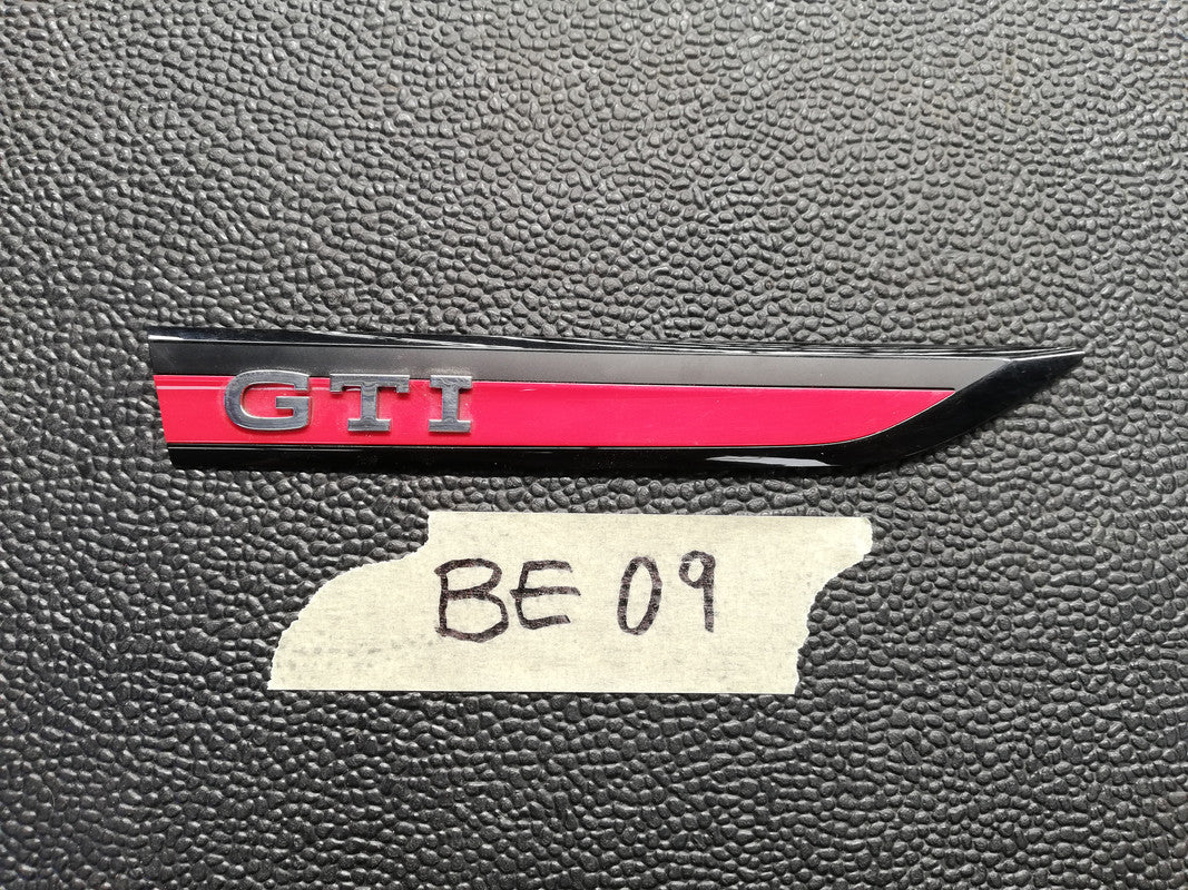 Volkswagen Golf 7 GTI 2017 Right Front Fender Badge "GTI"