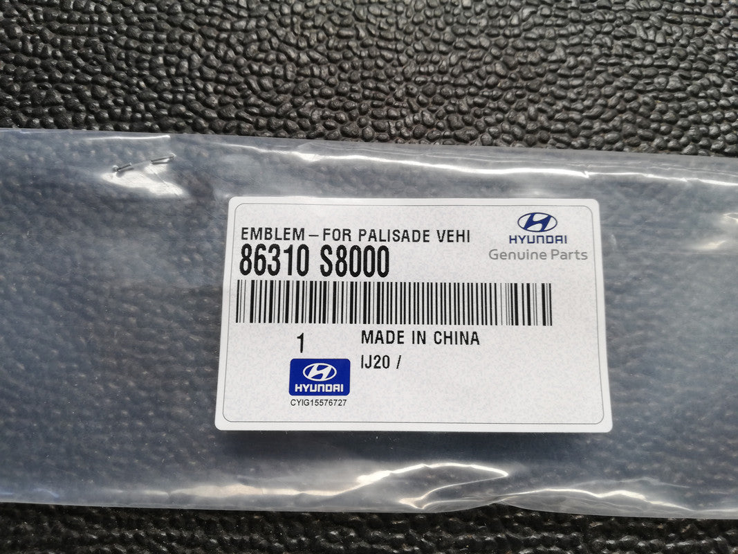 Hyundai Palisade 2.2D 2024 Tailgate Model Badge "PALISADE"