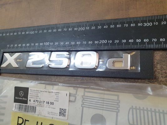 Original New Mercedes-Benz X-Class Tailgate 'X250 d' Badge
