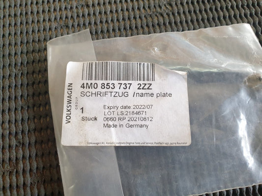 Audi Q3 S-Line "quattro" - Boot Lid Badge