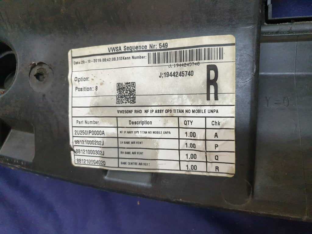 Volkswagen Polo Dashboard