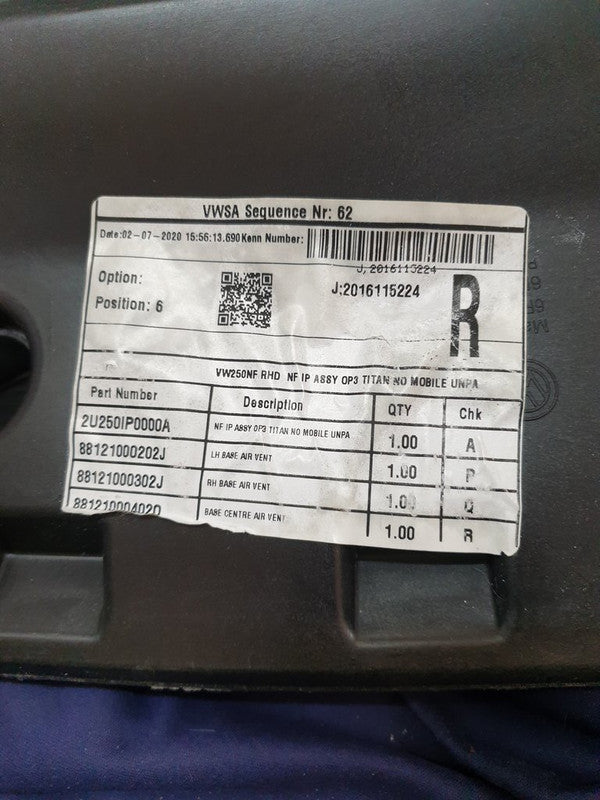 Volkswagen Polo Dashboard with vents