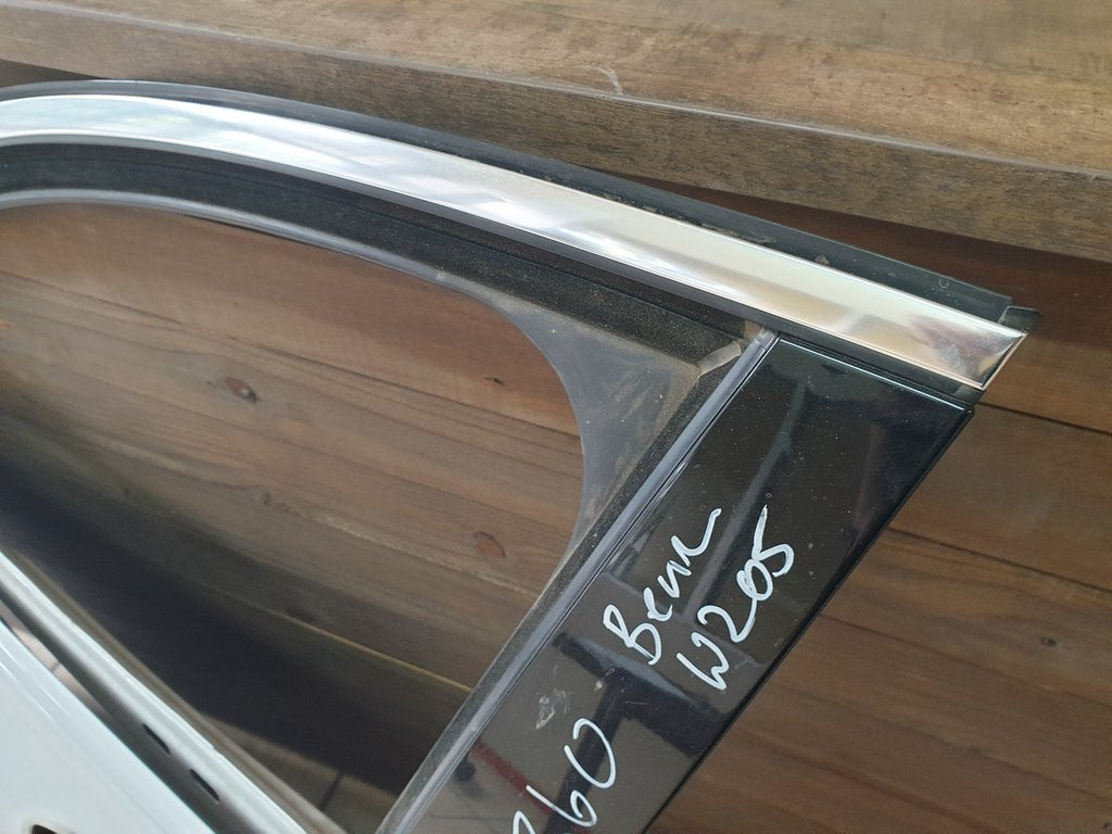 Mercedes-Benz C-Class W205 Left Front Passenger Door - Including Door Rubber, Window Rubber, Door Blackout Trim and Chrome Window Trim