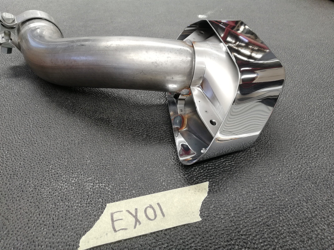Volkswagen Touareg 2020 Left Rear Exhaust Pipe and Chrome Tailpiece
