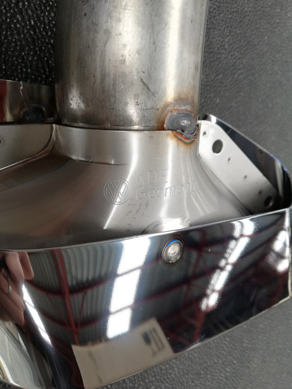 Volkswagen Touareg 2020 Left Rear Exhaust Pipe and Chrome Tailpiece