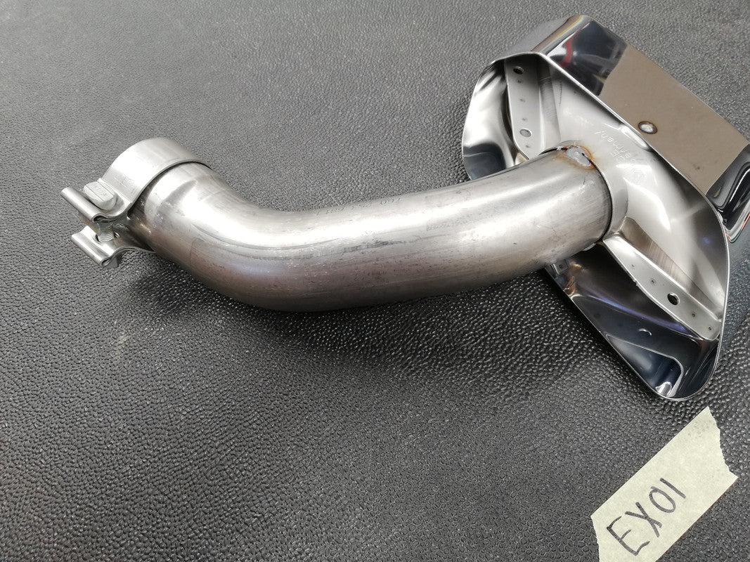 Volkswagen Touareg 2020 Left Rear Exhaust Pipe and Chrome Tailpiece