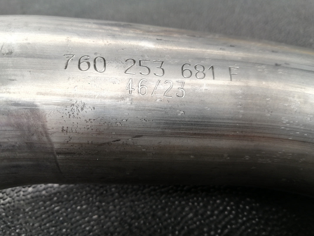 Volkswagen Touareg 2020 Left Rear Exhaust Pipe and Chrome Tailpiece