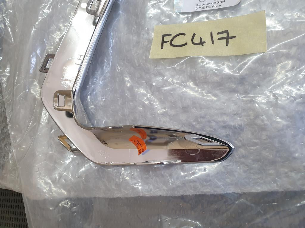 Original New Opel Crossland Left Front Chrome Bumper Moulding
