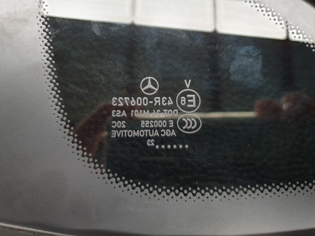 Original Used Mercedes-Benz GLC Coupe W253 Right Rear Quarter Glass