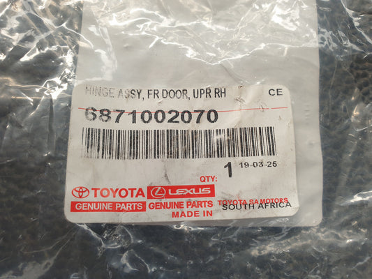 Original New Toyota Hilux 2023 Right Front Door Hinge Upper