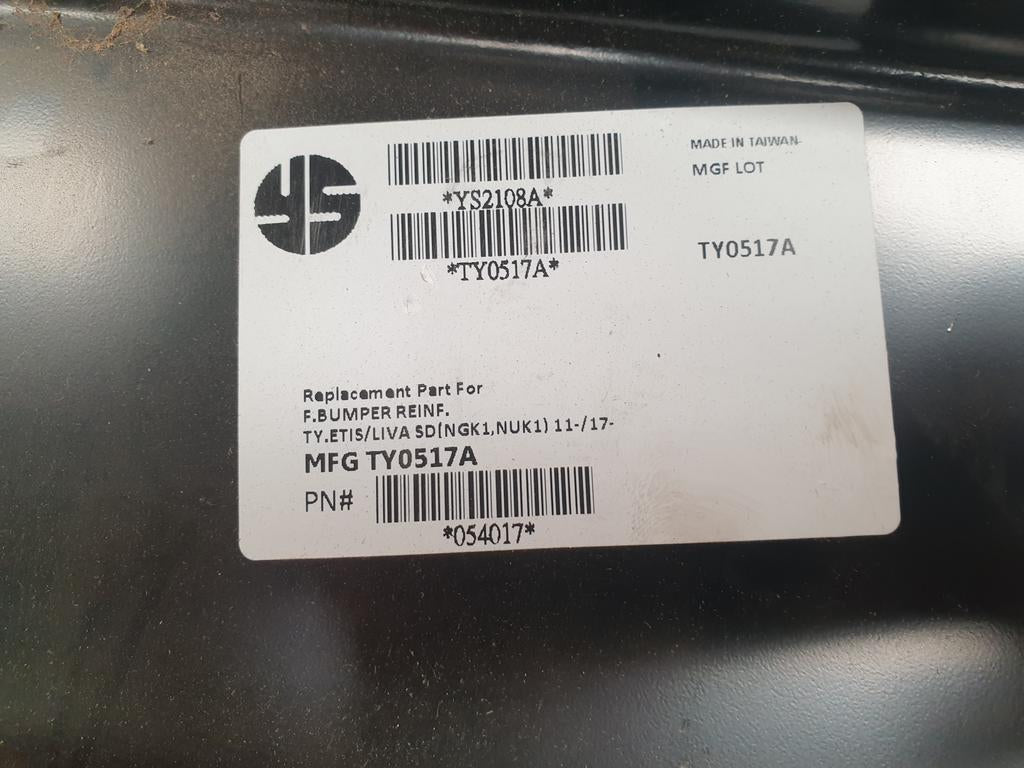 Toyota Aftermarket Etios Front Bumper Reinforcement
