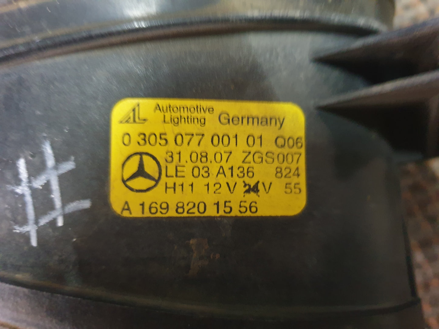 Mercedes-Benz C-Class W204, 2008 Left Fog Light