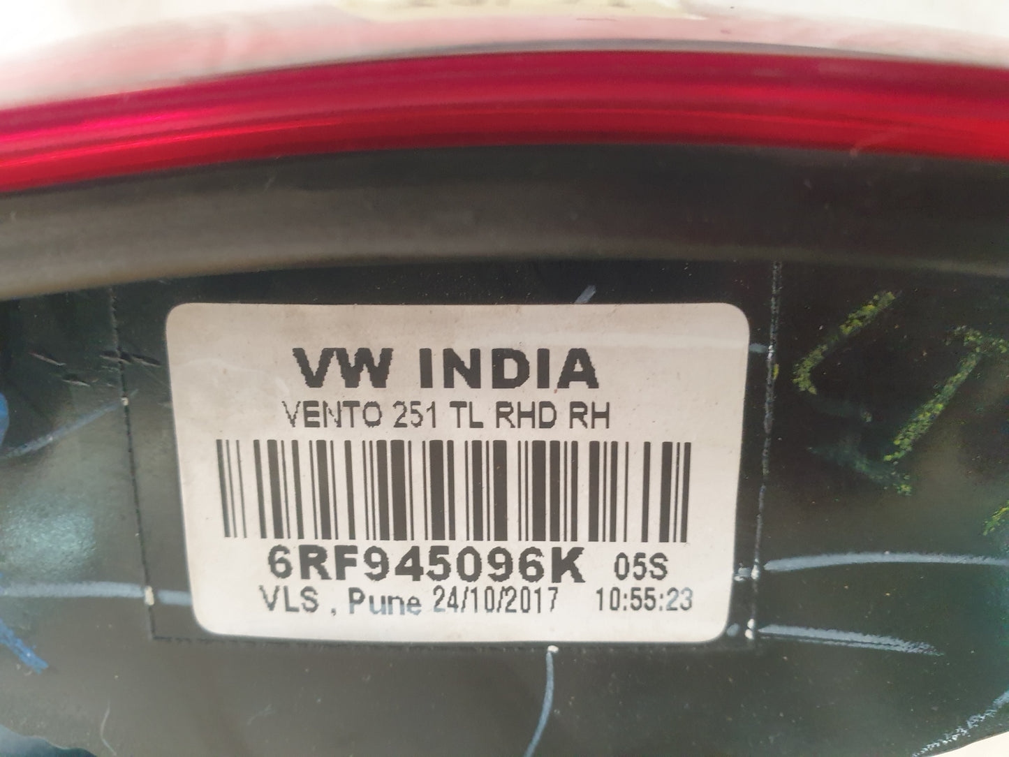Volkswagen Polo 2018 Right Taillight