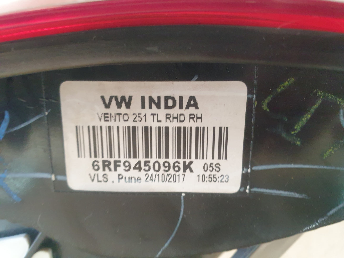 Volkswagen Polo 2018 Right Taillight