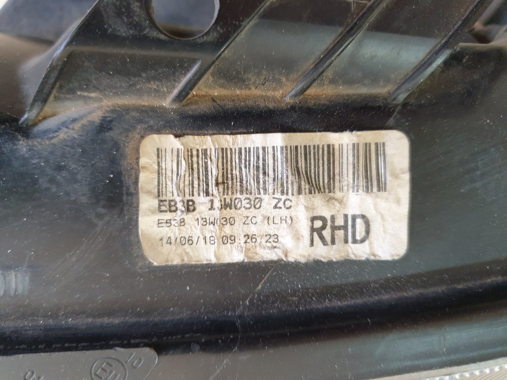 Ford Ranger Everest 2015, 2016, 2017, 2018, 2019 Left Headlight