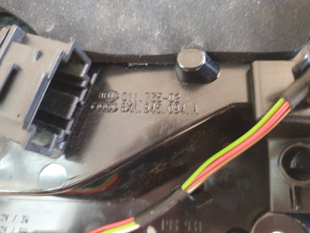Audi A1 2017 Right Taillight Motor Vehicle Lighting