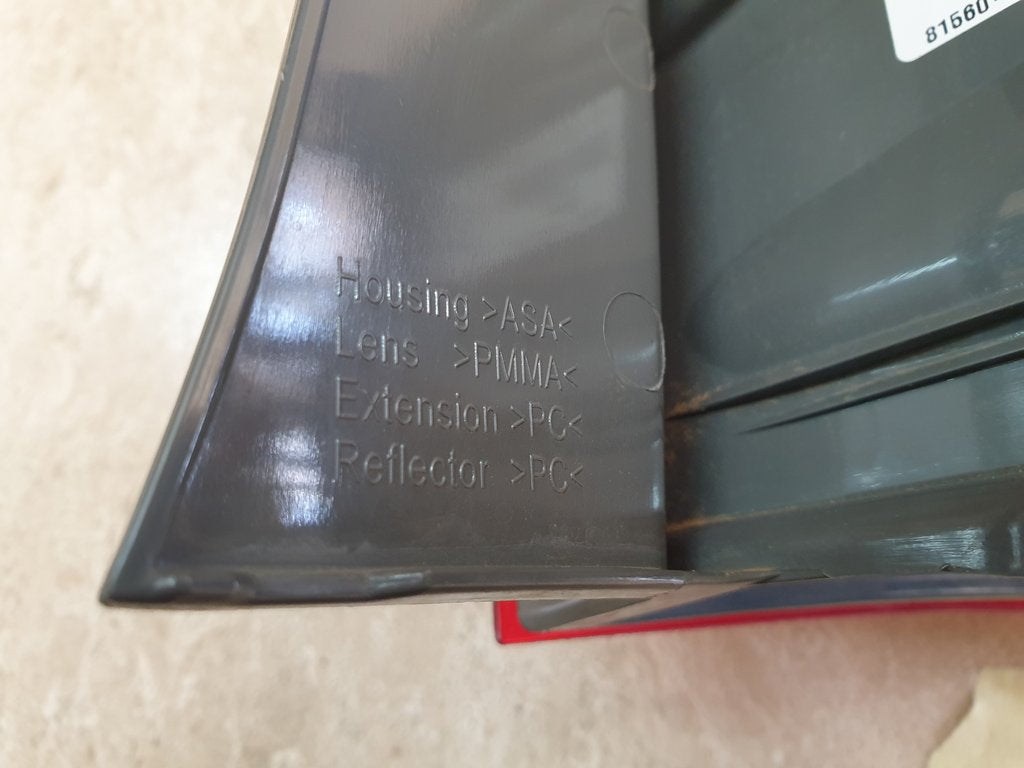 Toyota Corolla Prestige Left Rear Outer Taillight