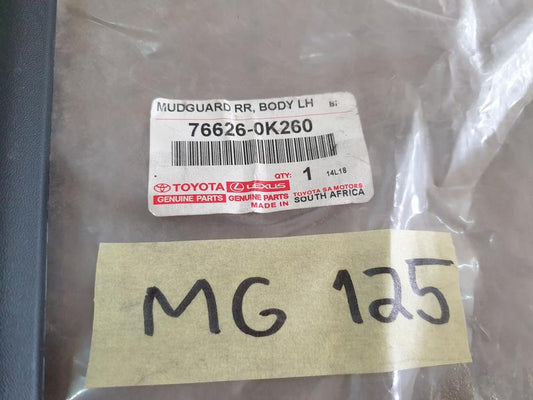 Original Used Toyota Hilux Left Rear Mudguard