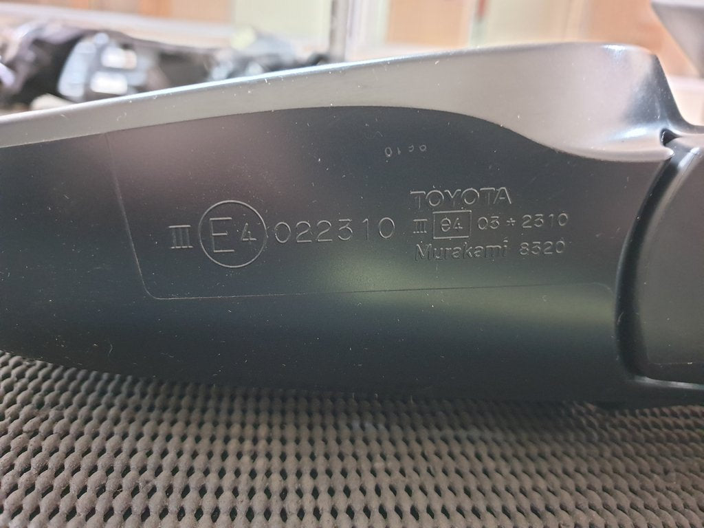 Toyota Corolla Left Outer Electric Mirror Incomplete, No cover