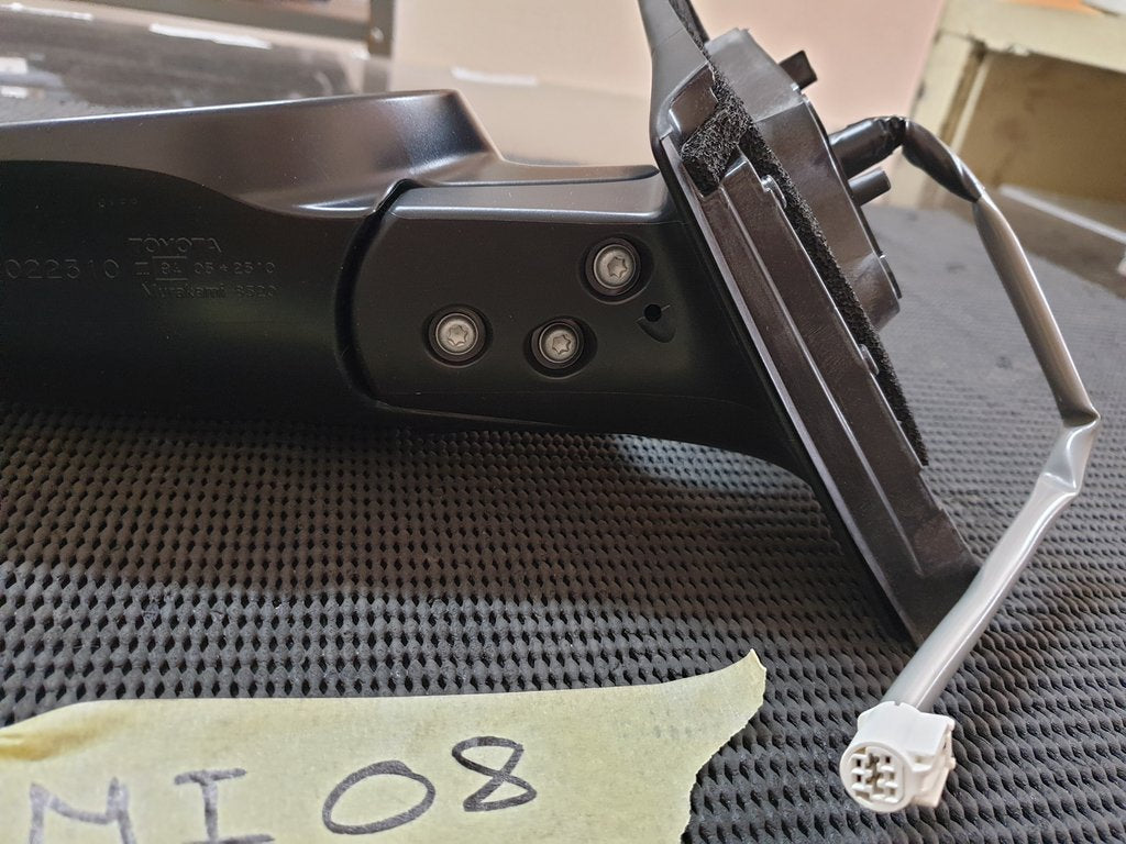 Toyota Corolla Left Outer Electric Mirror Incomplete, No cover