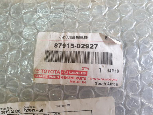 Toyota Corolla Right Outer Mirror Cover