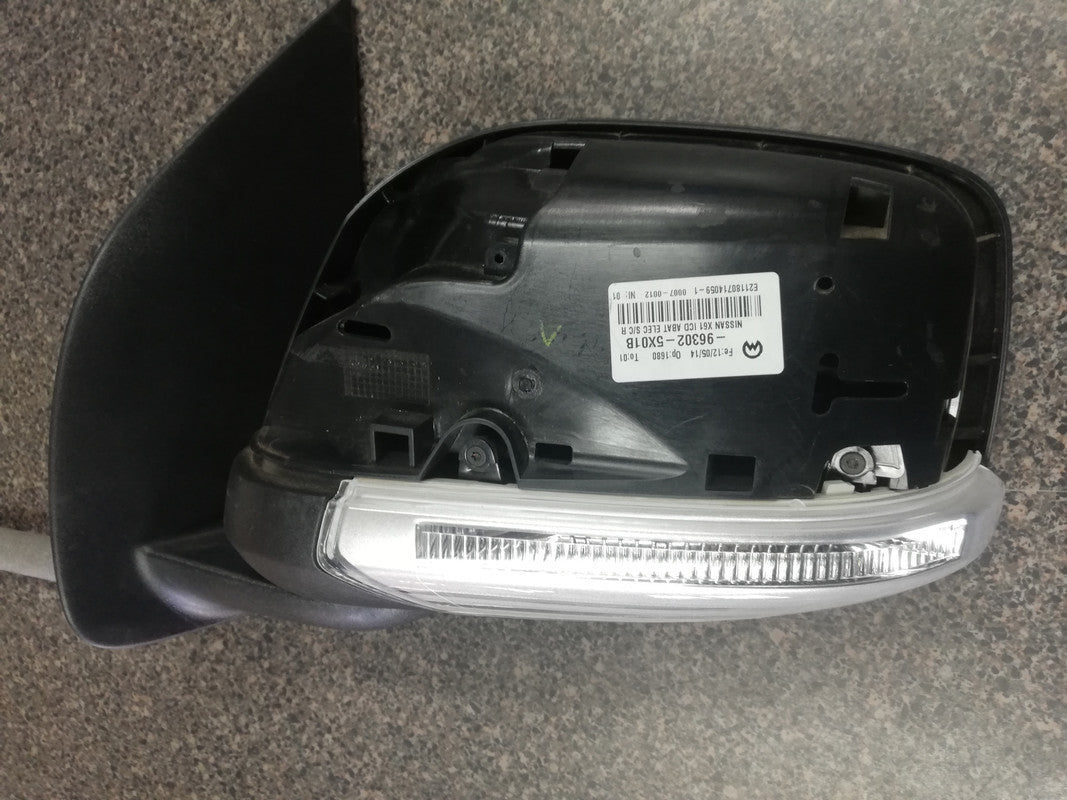 Nissan Navara NV250 2019, 2020, 2021, 2022 Left Outer Electric Mirror Incomplete, With Indicator Light, No Cover