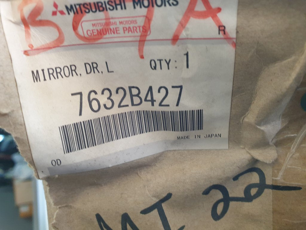 Mitsubishi ASX Left Outer Electric Mirror Incomplete, No Cover