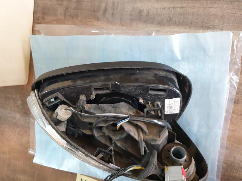 Original Used Ford Fiesta Right Outer Mirror Incomplete, No Cover