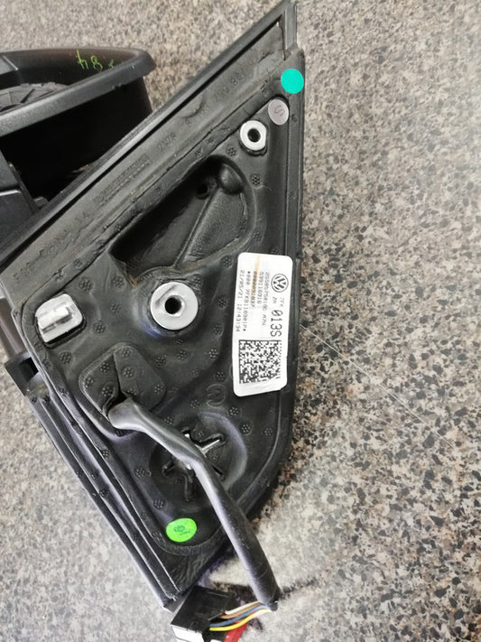 Volkswagen Polo MK6 2017, 2018, 2019, 2020, 2021, 2022, 2023 Left Outer Mirror Incomplete, No Cover, No Mirror Glass